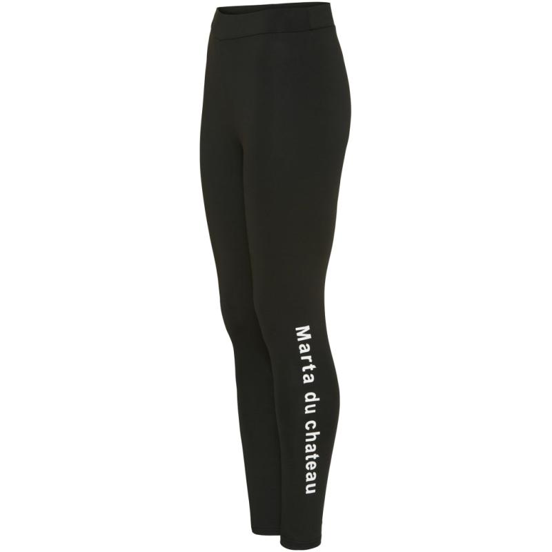 Dame Leggins Mdc 125   Black Letter fra Marta Du Chateau