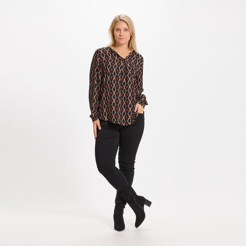 Dame Skjorte   8128   Black24 fra Marta Du Chateau