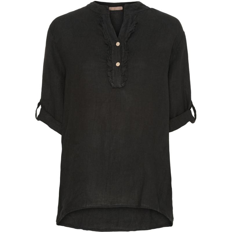 Dame Skjorte 85137 1   Black fra Marta Du Chateau