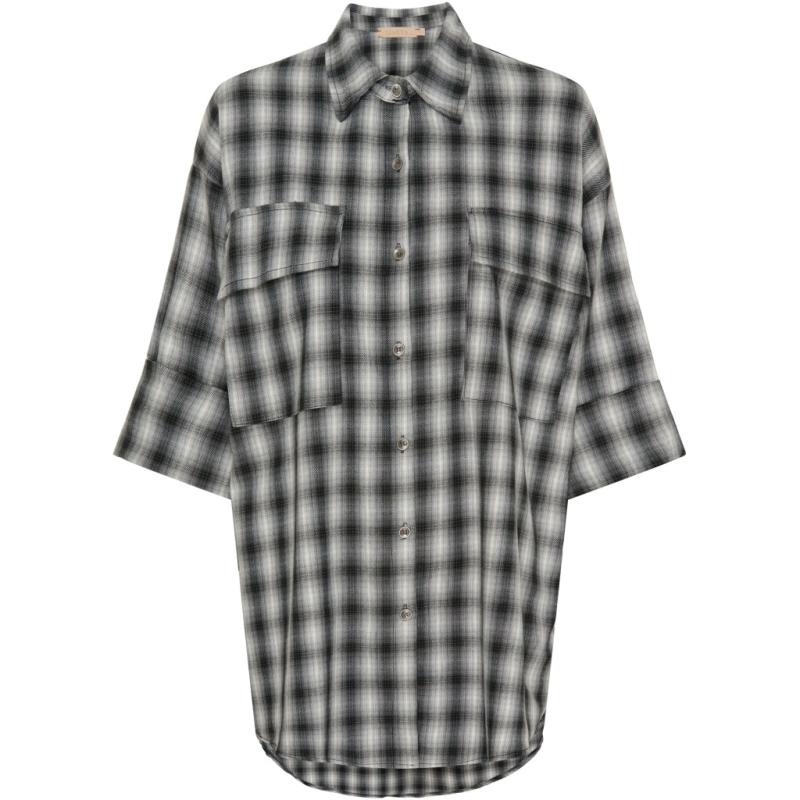 Dame Skjorte Mdcbritney Shirt 67668   Grey fra Marta Du Chateau