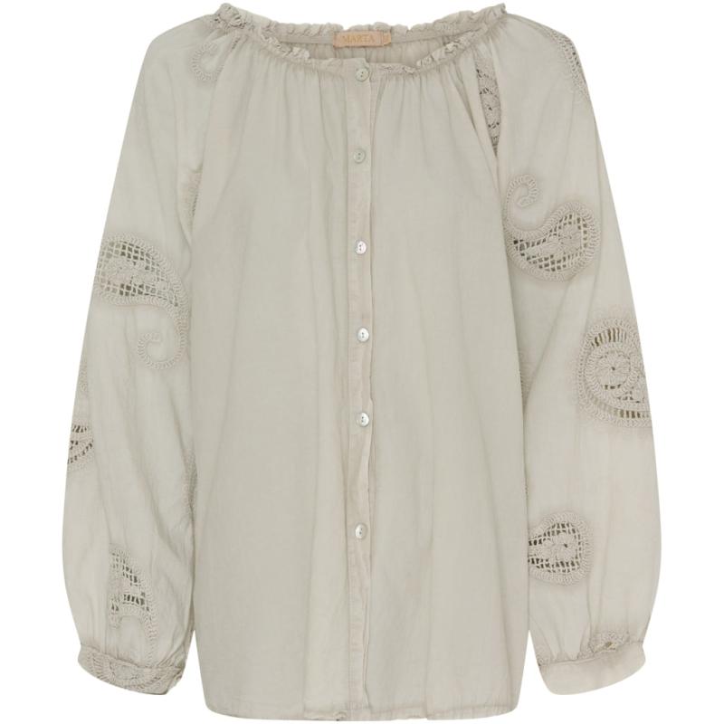 Dame Skjorte Mdcpatty   Beige fra Marta Du Chateau