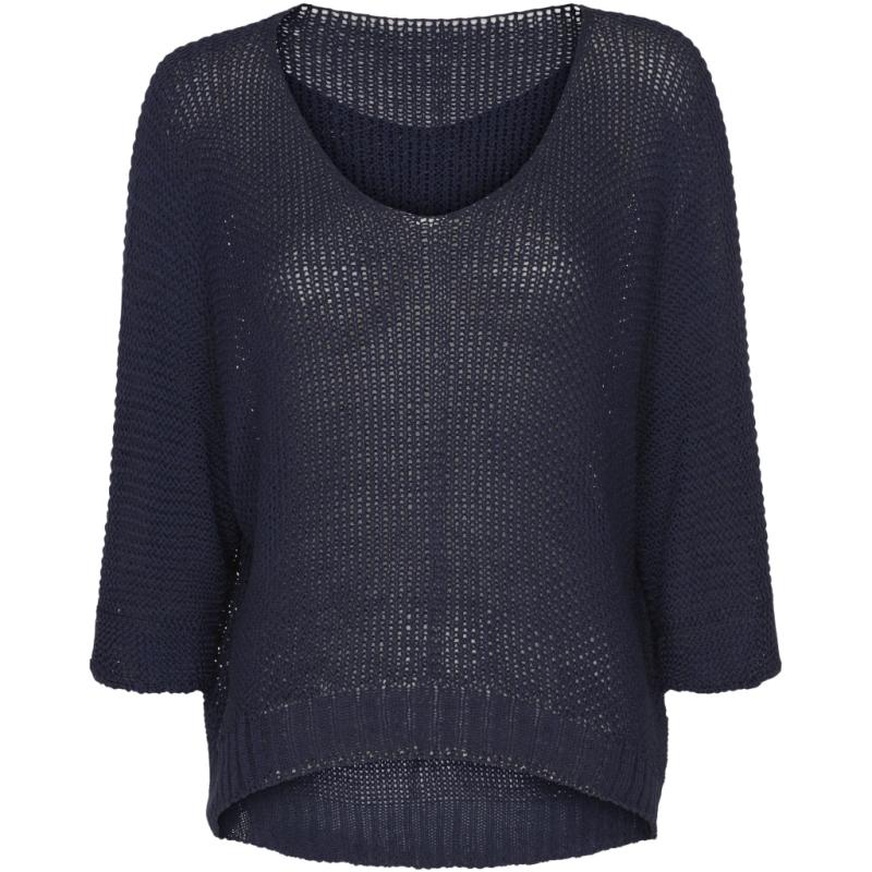 Dame Strik 7010 Navy fra Marta Du Chateau