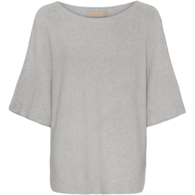 Dame Strik Mdcsia 5003   Lightgrey4001 fra Marta Du Chateau