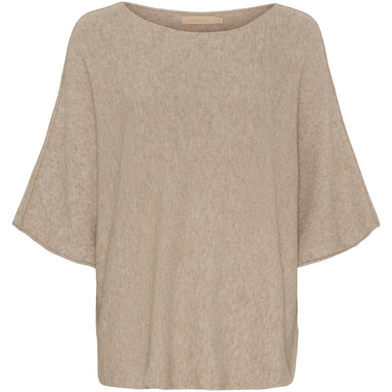 Dame Strik Mdcsia 5003   Medium Beige fra Marta Du Chateau