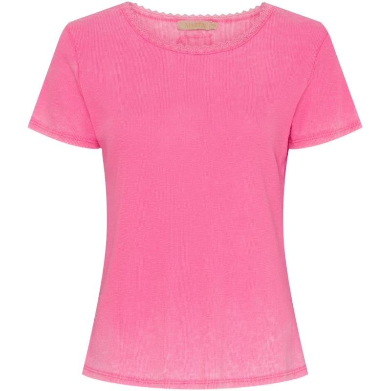 Dame T Shirt Mdcrã¹na   Pink fra Marta Du Chateau