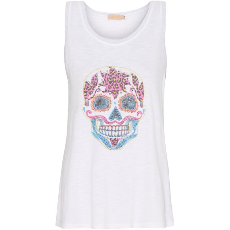 Dame Top 6313   White fra Marta Du Chateau