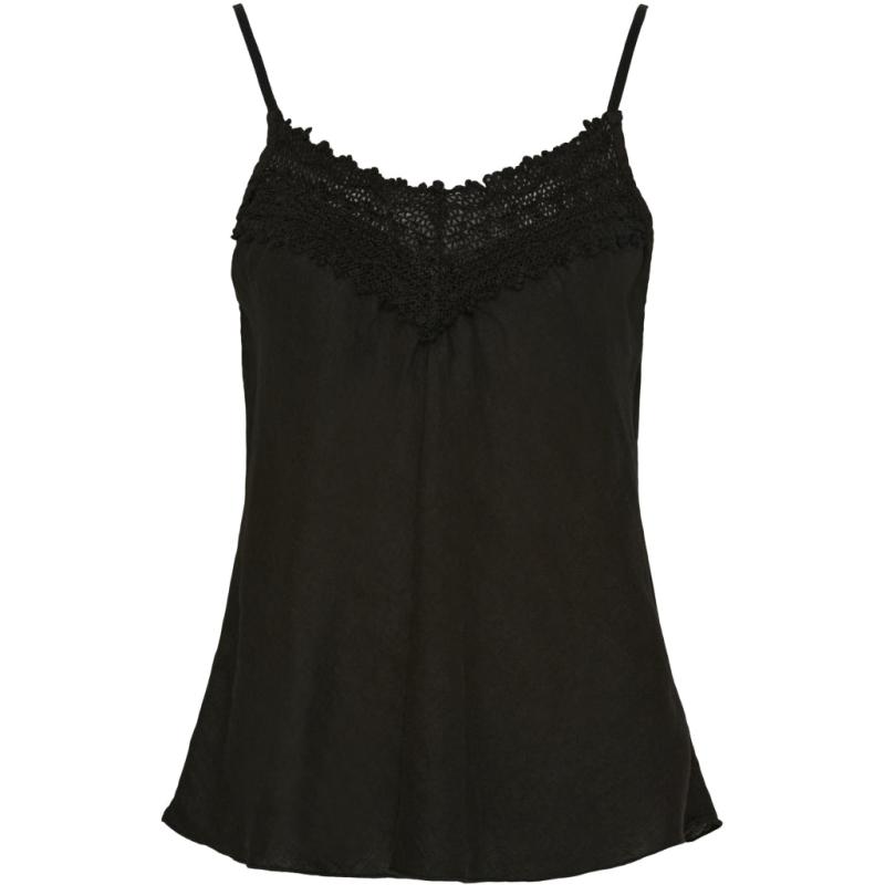 Dame Top Mdcanja   Black fra Marta Du Chateau