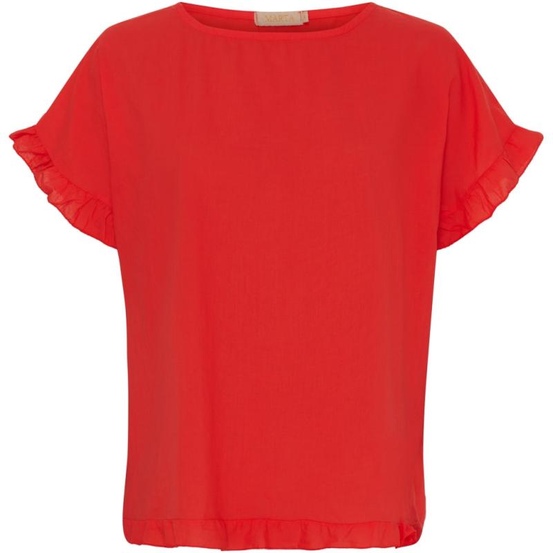 Dame Top Mdckasimira   Rosso fra Marta Du Chateau
