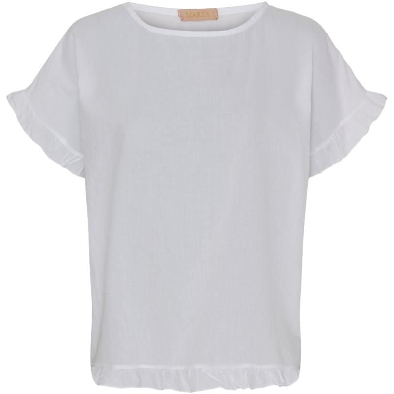 Dame Top Mdckasimira White fra Marta Du Chateau