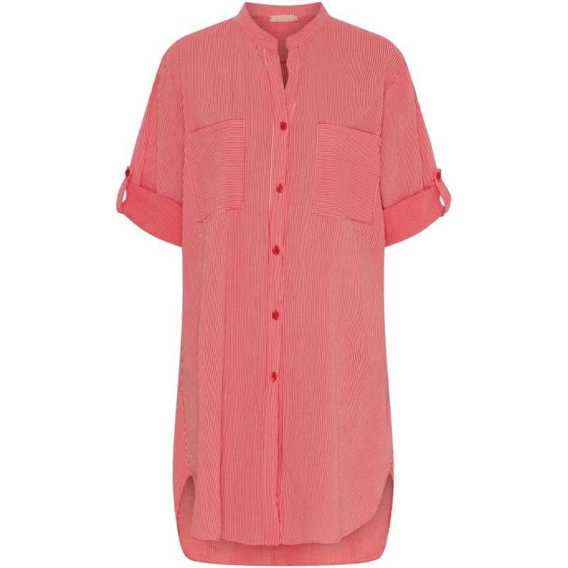 Dame Tunika 1665 23   Red Stripe fra Marta Du Chateau