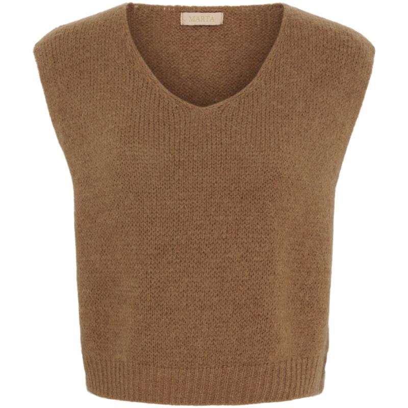 Dame Vest Mdcmarlene 5114   Camel1108 fra Marta Du Chateau