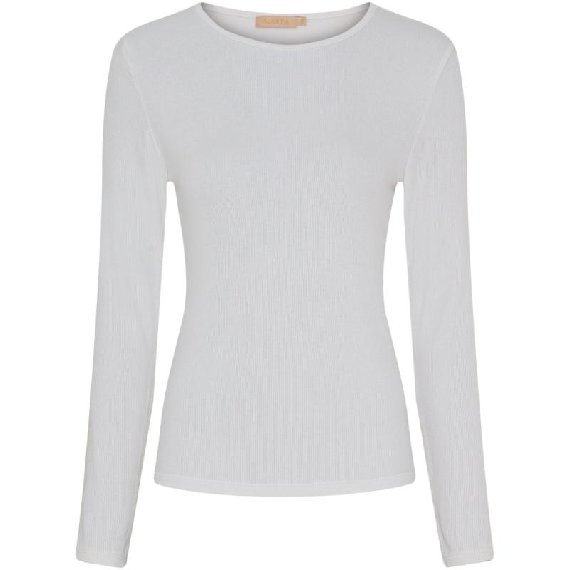 Langærmet T Shirt Mdcingrid 4906   Whitess fra Marta Du Chateau