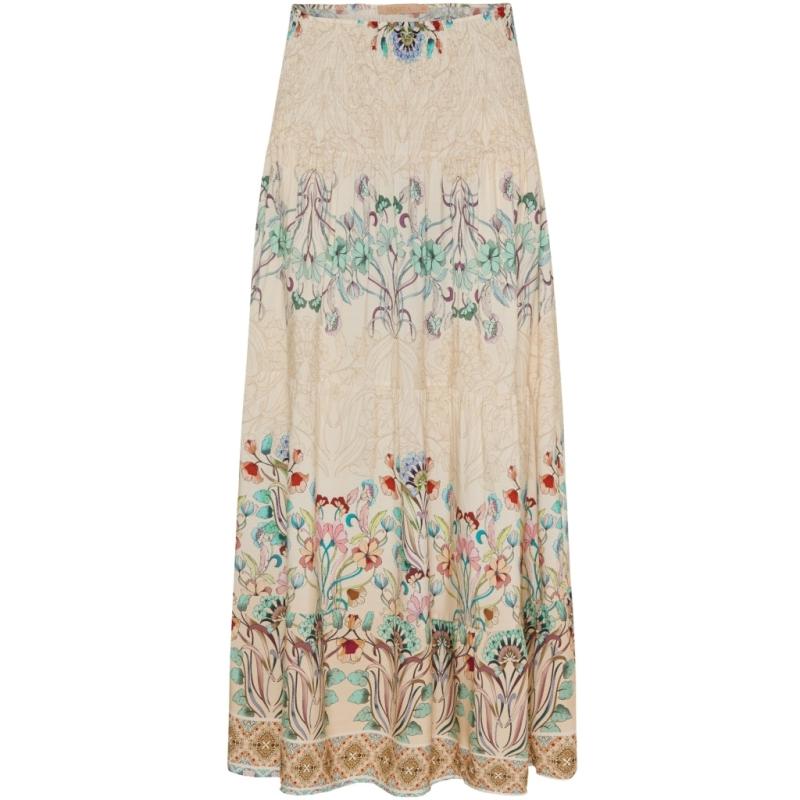 Teen Nederdel Mdcjosefina 5849 Teen   361tpzprintbeige fra Marta Du Chateau