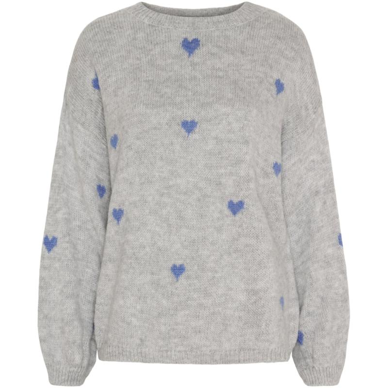 Dame Strik Mdcgeorgina 5162   Lightgrey Jeans fra Marta Du Chateau