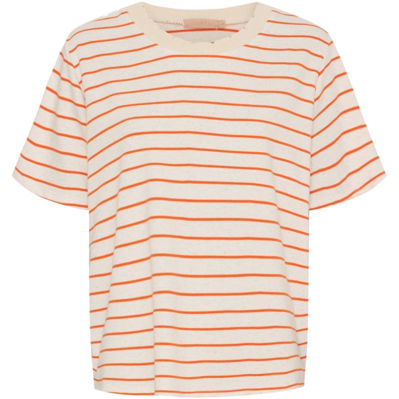 Dame T Shirt Mdcperrine 258038   Orange fra Marta Du Chateau