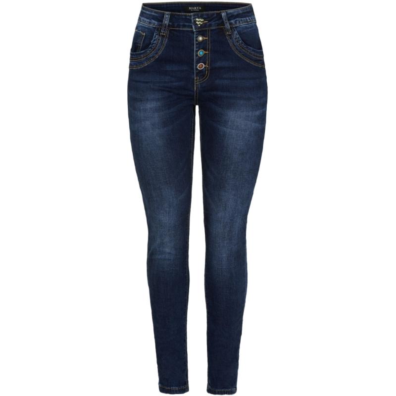 Dame Jeans Mdccarina Mdc180 2586 Dark Blue Denim fra Marta Du Chateau