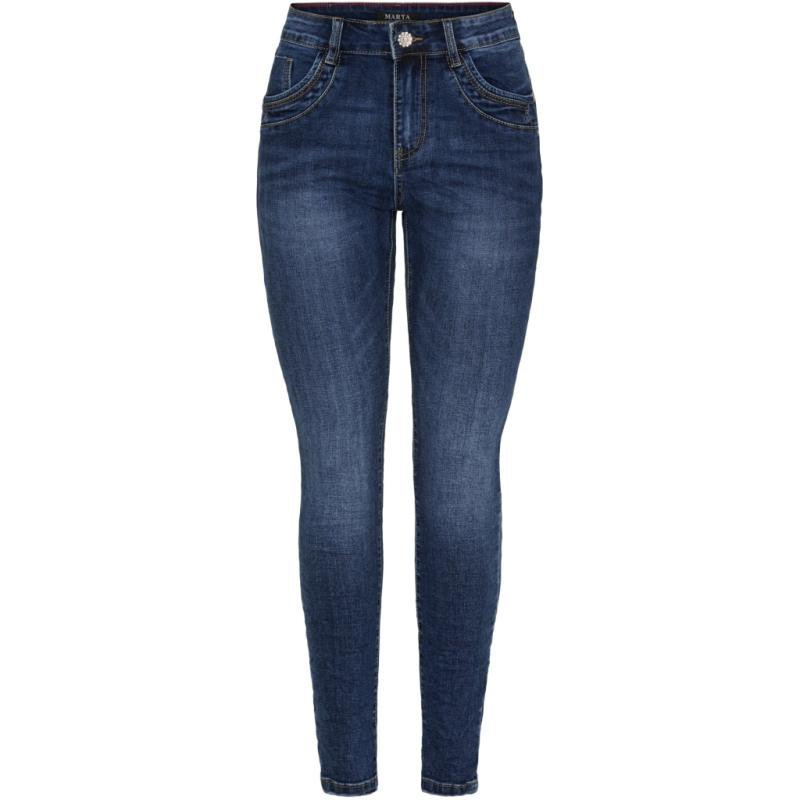 Dame Jeans Mdccarla Mdc181 26173 Dark Blue Denim fra Marta Du Chateau