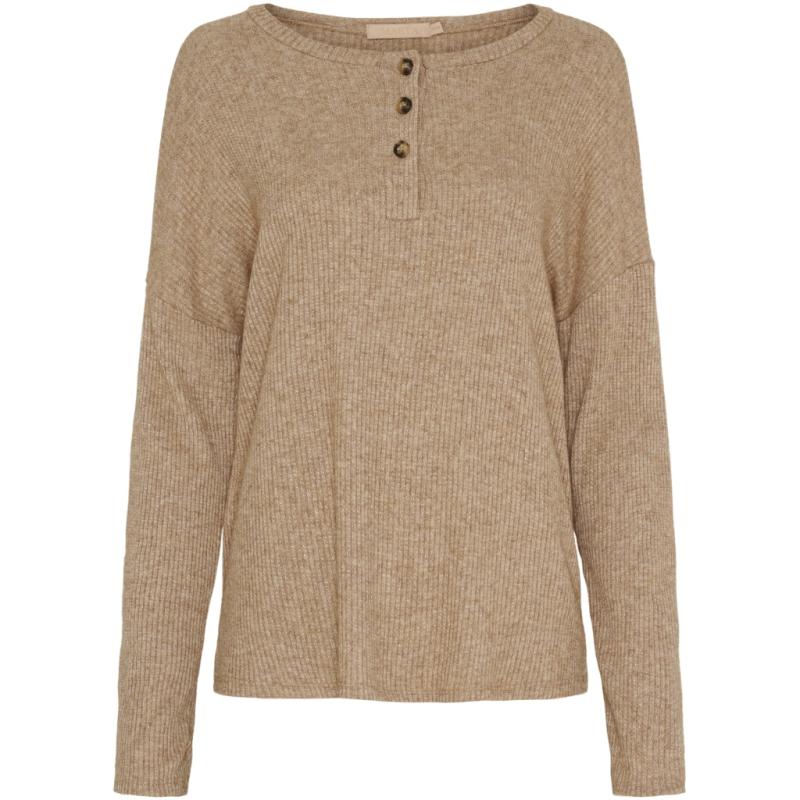 Dame Langærmet T Shirt Mdccelestine 38891   Camel3 fra Marta Du Chateau
