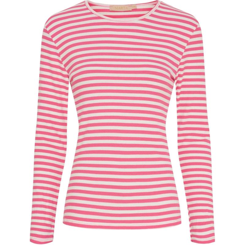 Dame Langærmet T Shirt Mdcjosiane 49066   Cardinale Greggio fra Marta Du Chateau