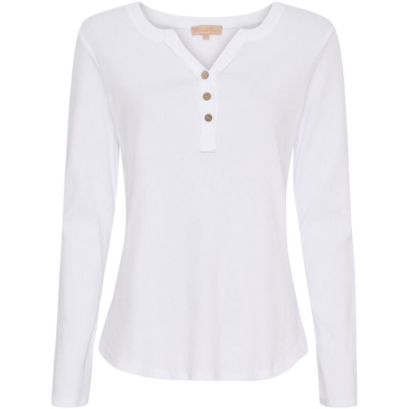 Dame Langærmet T Shirt Mdcmagali 2553 White fra Marta Du Chateau