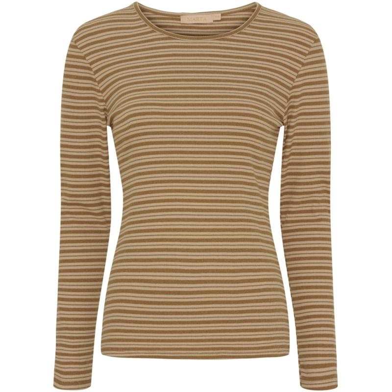 Dame Langærmet Tee Mdcnoemie 6546 Camello Beige fra Marta Du Chateau