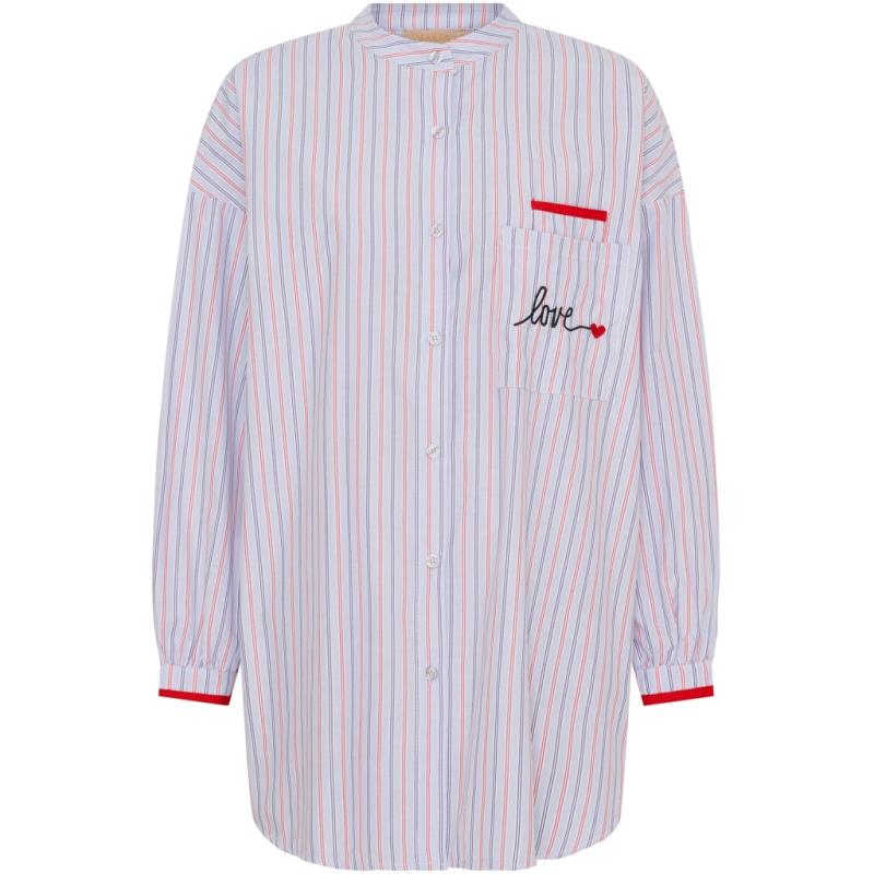 Dame Skjorte Mdclydie 259006   Blue fra Marta Du Chateau