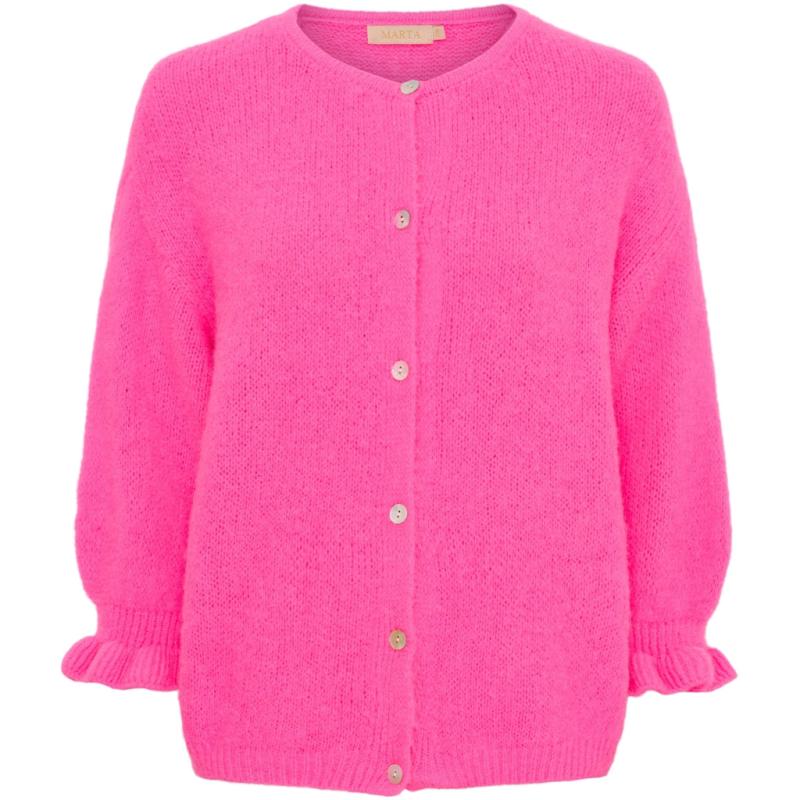 Dame Strik Mdcjuliana 2413   Fuxia Fluo fra Marta Du Chateau