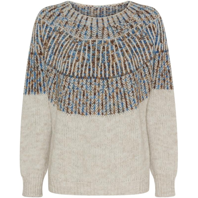 Dame Strik Mdclilia 24484   Crema Blue fra Marta Du Chateau