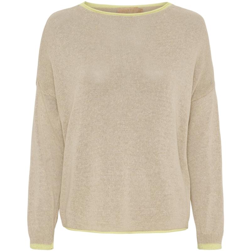Dame Strik Mdcmargueritte 24271   Beige Giallo fra Marta Du Chateau