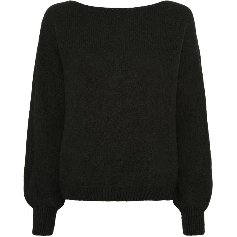 Dame Strik Mdcrosa 5102   Black fra Marta Du Chateau