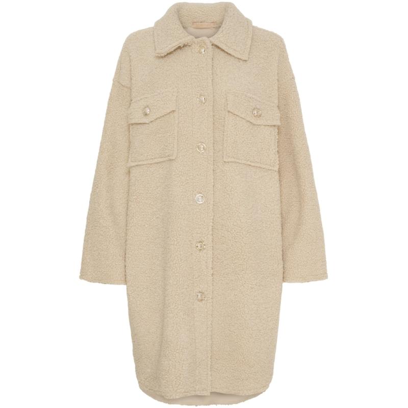 Dame Teddy Jakke Mdclois 21391   Beige fra Marta Du Chateau