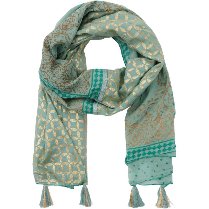 Dame Tørklæde Mdccyrille 0017   Green Gold fra Marta Du Chateau