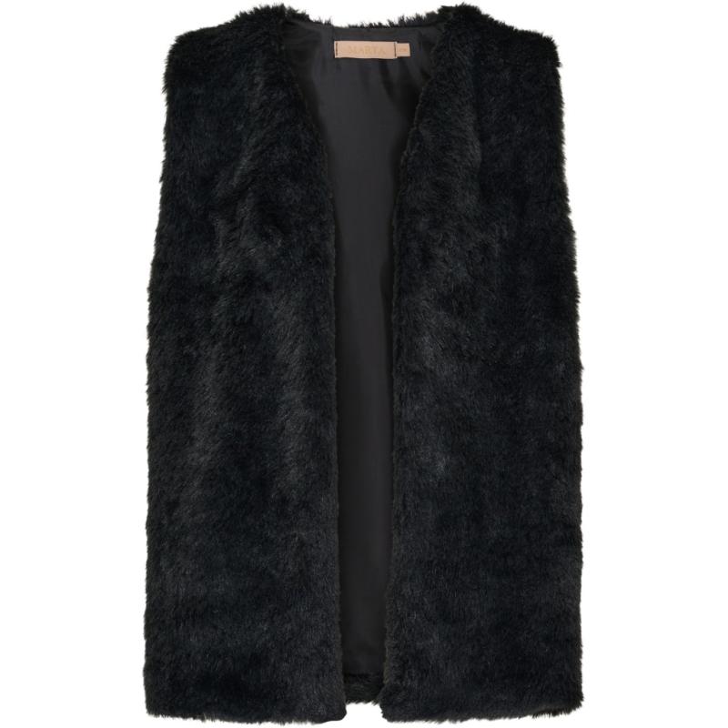 Dame Vest Mdcarlette 85896   Black fra Marta Du Chateau