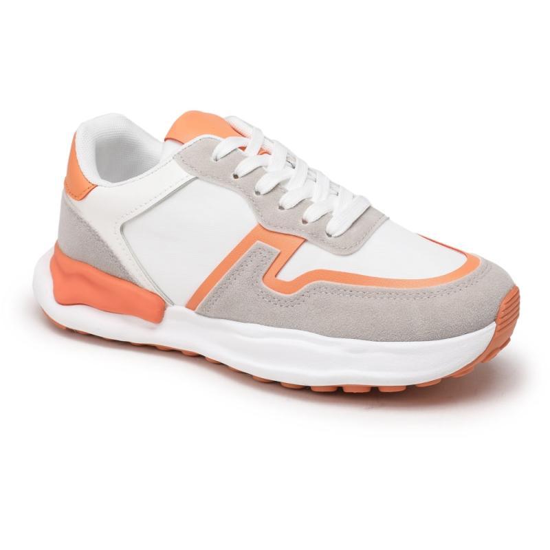 Mila Dame Sneakers 1123   Orange fra Shoes