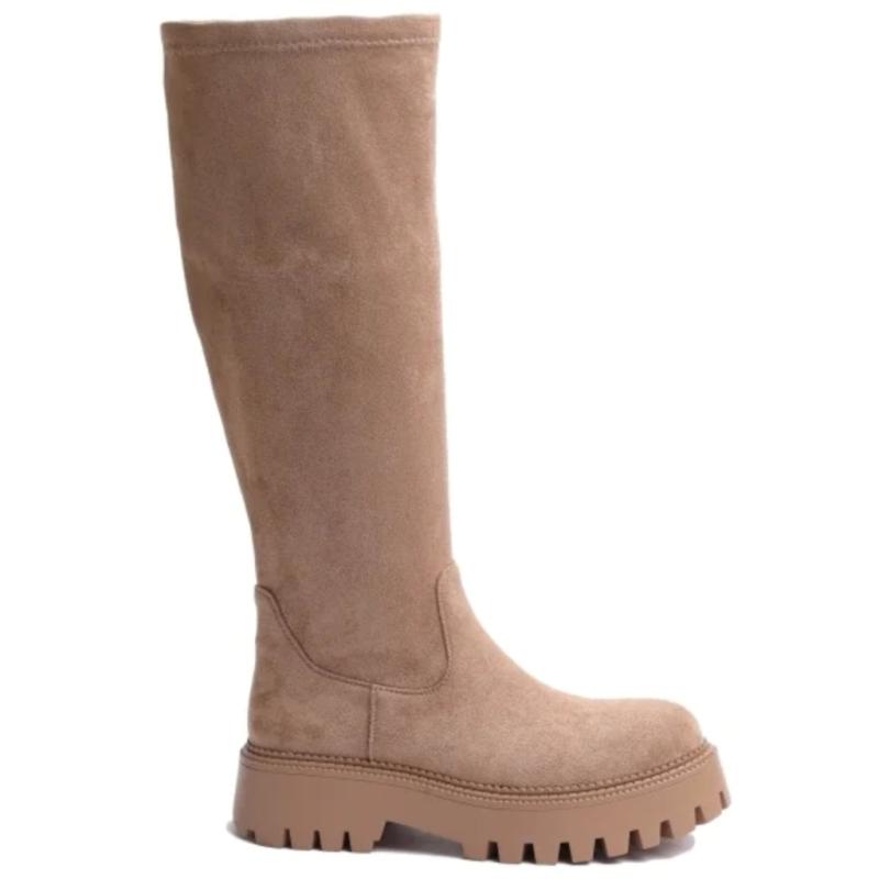 Monique Dame Støvler 68226   Kaki fra Shoes