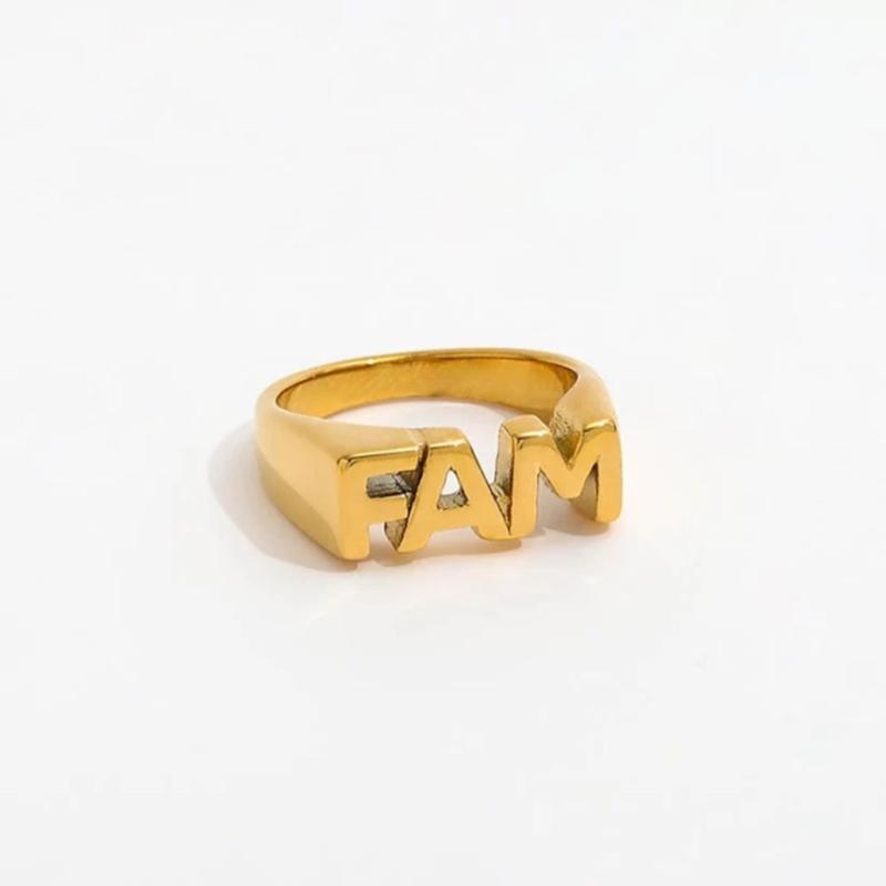 Fam Ring 18k Guldbelagt R088   Guld fra Muun Studios