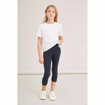 Blonde Trekvart Leggings Vista Capri Dark Sapphire fra Name It