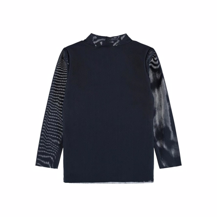Mesh Bluse Resmi Dark Sapphire fra Name It