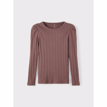 Hulmønster Bluse Sisle Peppercorn fra Name It
