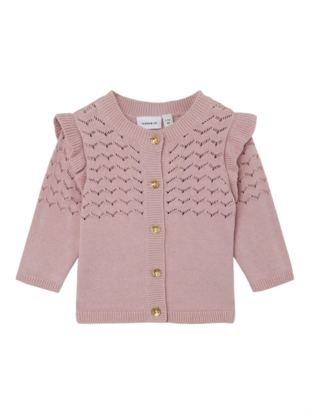 Flæse Cardigan Oda Burnished Lilac fra Name It