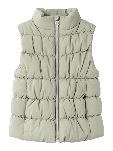 Puffer Vest Morning Seagrass fra Name It