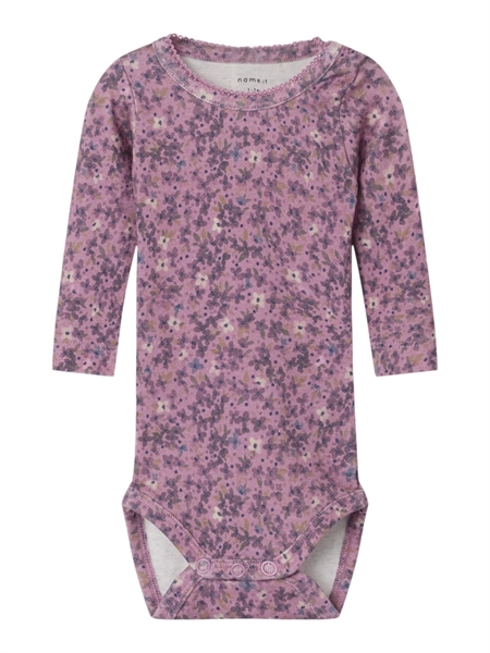 Langærmet Body Ninne Mauve Orchid fra Name It