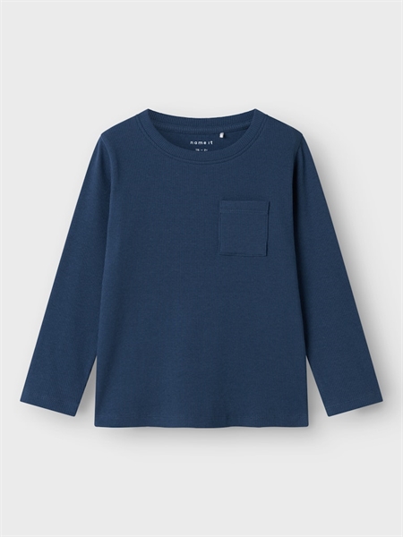 Langærmet Bluse Relle Dark Denim fra Name It