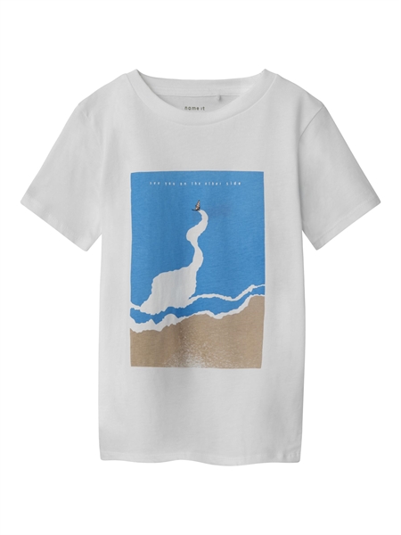 T Shirt Filip Bright White fra Name It