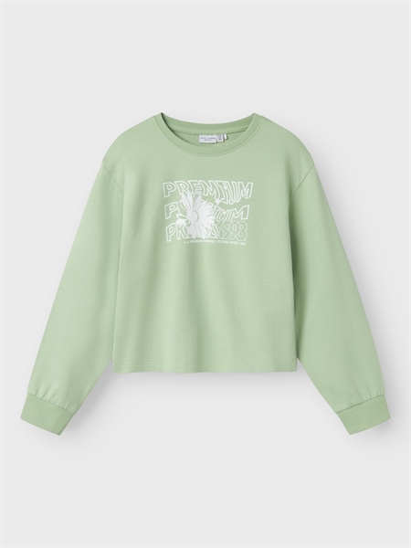 Sweatshirt Kort Vanita Arcadian Green fra Name It