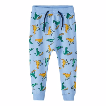 Dino Sweatpants Bel Vista Blue fra Name It