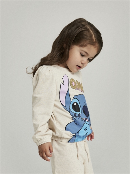 Stitch Sweatshirt Fossa Peyote Melange fra Name It