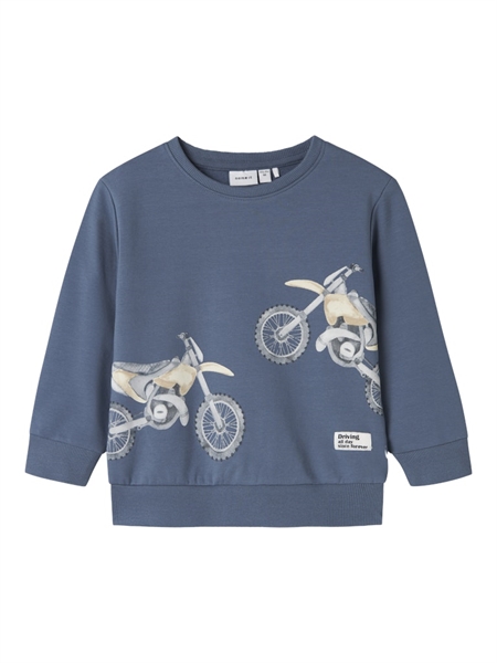 Sweatshirt Teodor China Blue fra Name It