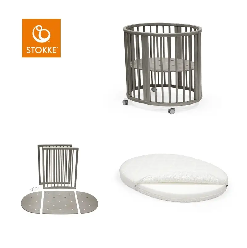 Sleepi Mini V3 Hazy Grey Inkl. Madras Og Forlængerstykke fra Stokke