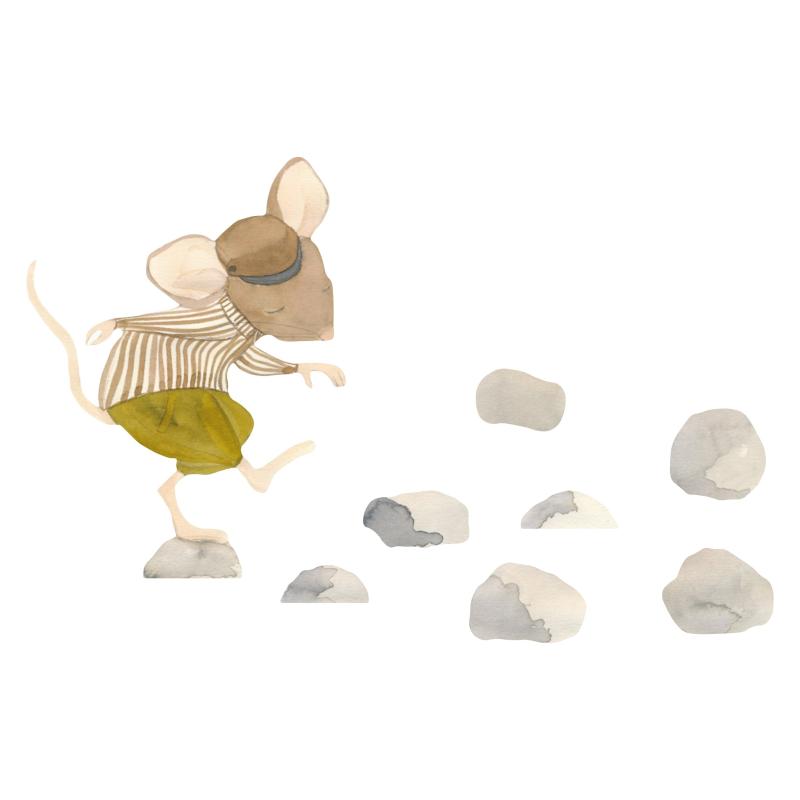 Wallsticker Cody The Rockjumper   Multi fra That's Mine
